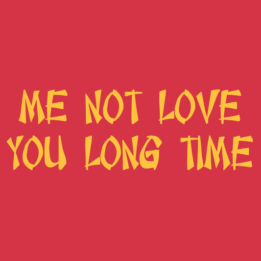 Me Not Love You Long Time